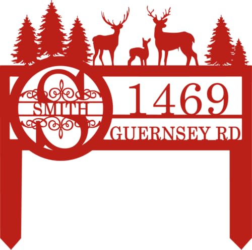 Personalized Deer Wildlife Decor for Outside