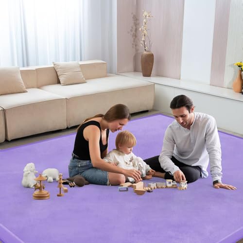 Baby Play Mat for Floor Nursery Muscle Mat Area Rug Playroom Rug 71x79" Elastic Foam 1.3" Thick Crawling Mat for Babies
