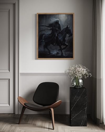 Black Dark Knight Poster Art Print