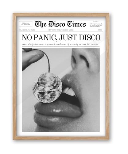 12x16in No Panic Just Disco Framed Newspaper Wall Art