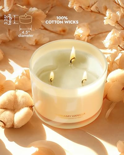 Creamy Vanilla Scented Candles