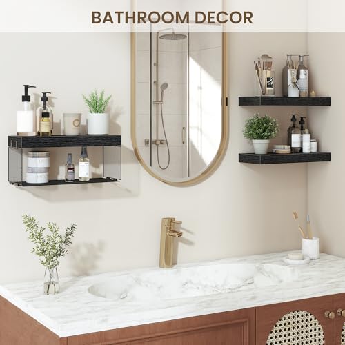 Bathroom Floating Shelves for Wall (3 Count)