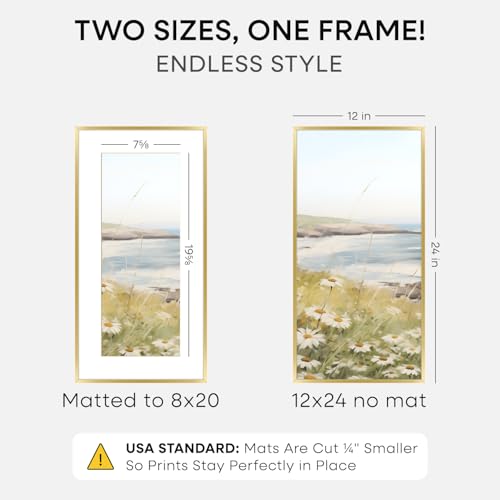 12x24 Gold Picture Frame (3 Count)