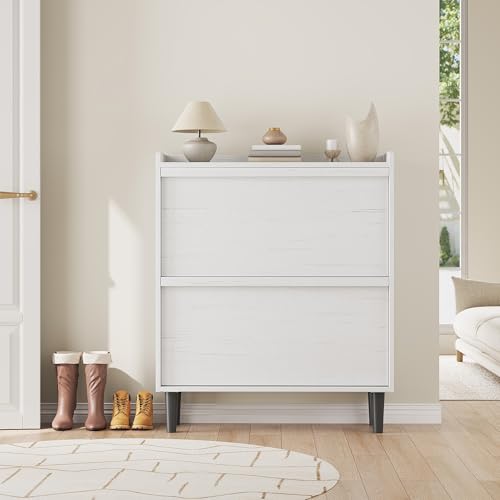 Shoe Cabinet with 2 Flip Drawers