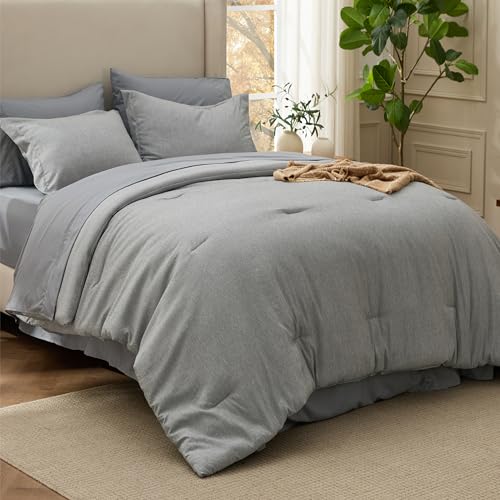 King Size Comforter Set Dark Grey