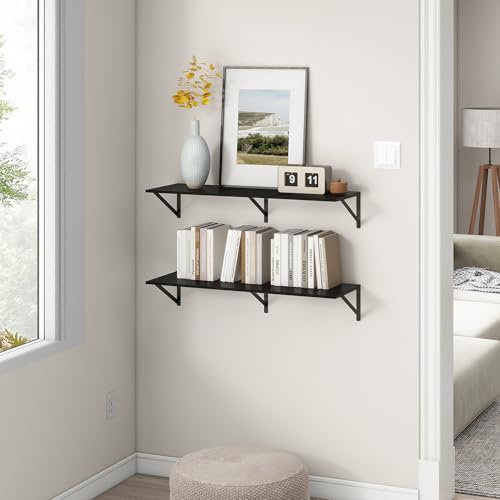 36"W x 12"D Floating Shelves (2 Count)