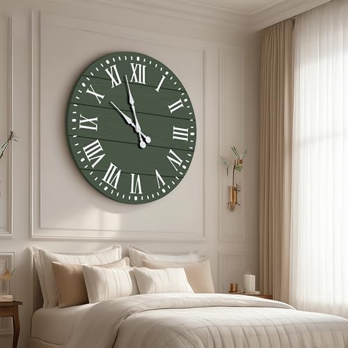 Large Wall Clock with Roman Numeral