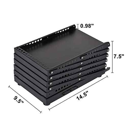 brochure display stand&Foldable Magazine Rack with 5 Pockets for Exhibition and Trade Show