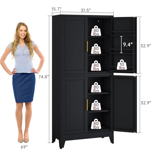 75" H Metal Storage Cabinet