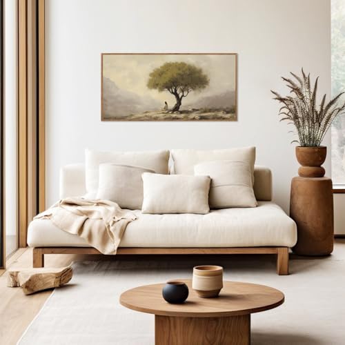 Jesus Sitting Under Olive Tree Canvas Wall Art