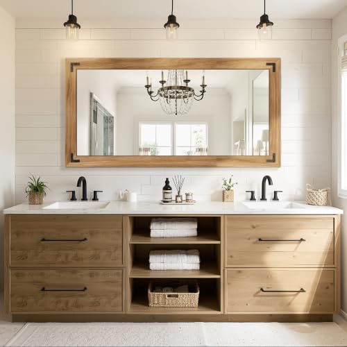 Wood Framed Full Length Mirror for Wall