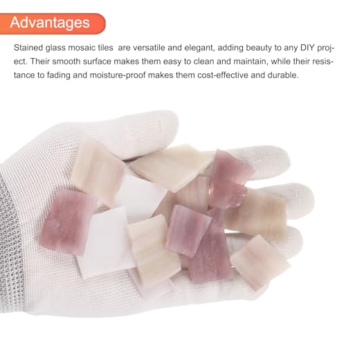 200g Glass Mosaic Tiles for Craft