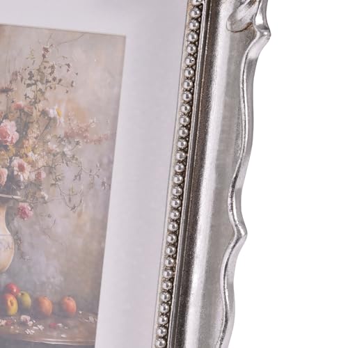 8x10 Vintage Picture Frame with Embossed Flower Design