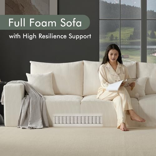 113" Modular Sectional Sofa Boneless U