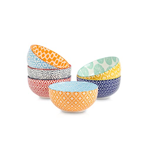 Ceramic 12 OZ Dessert Bowls Set (6 Count)