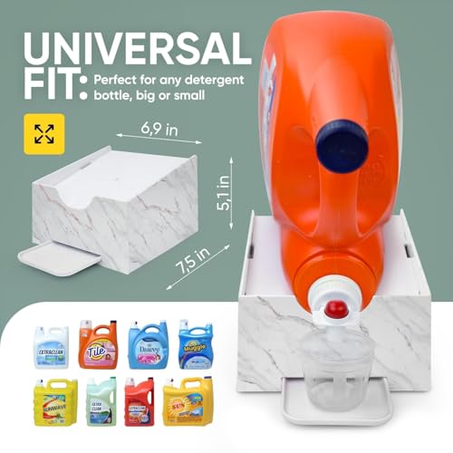 Liquid Laundry Detergent Dispenser Holder with Drip Tray