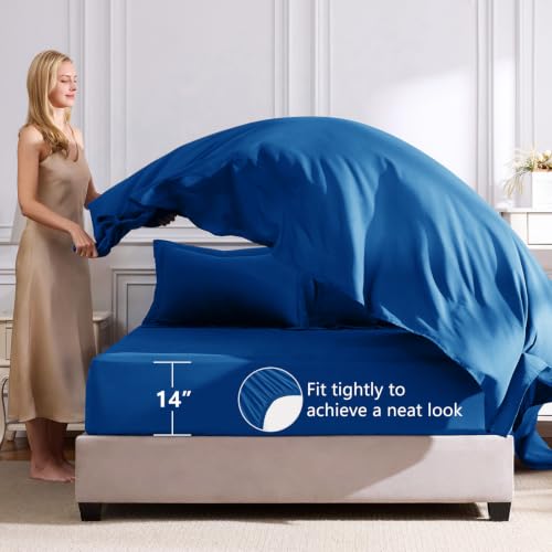 Queen Comforter Set 88"x88" Classic Blue