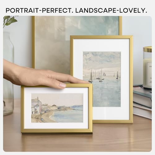 8.5x11 Gold Picture Frame