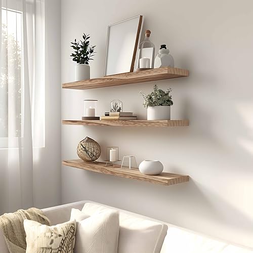 Wood Floating Shelves for Wall (4 Count)