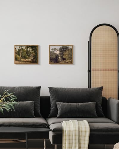 Framed Canvas Wall Art Vintage Decor