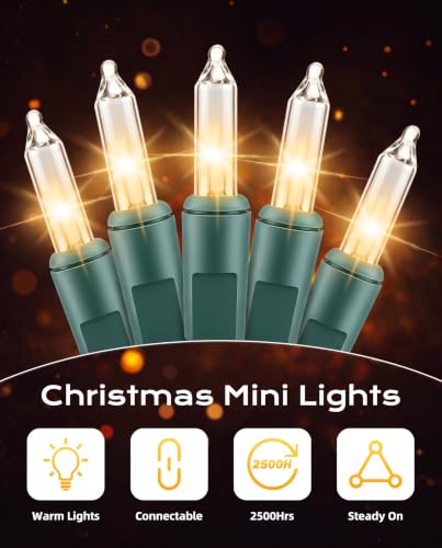 Clear Christmas String Lights (200 Count)