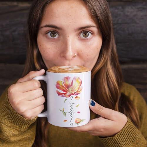 Personalized Flower Blossom Decorative Mug