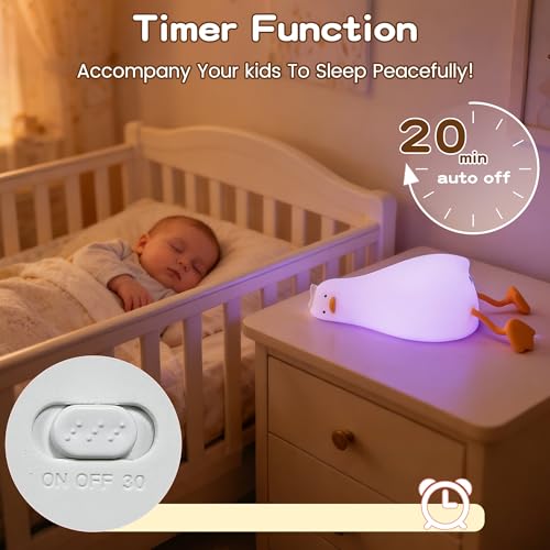 Lying Flat Duck Night Light