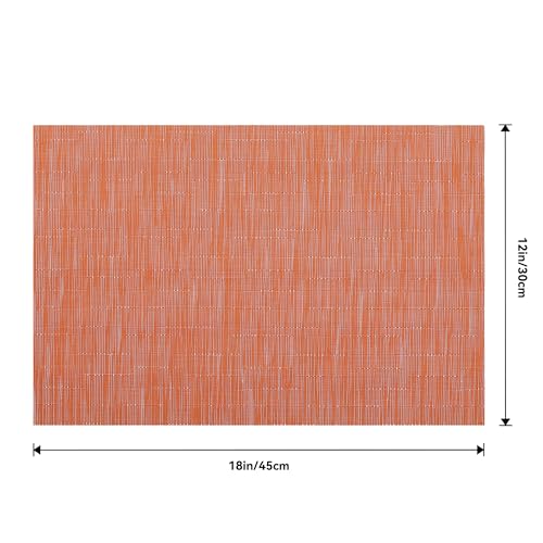 Orange Placemats Set of 12 (12 Count)