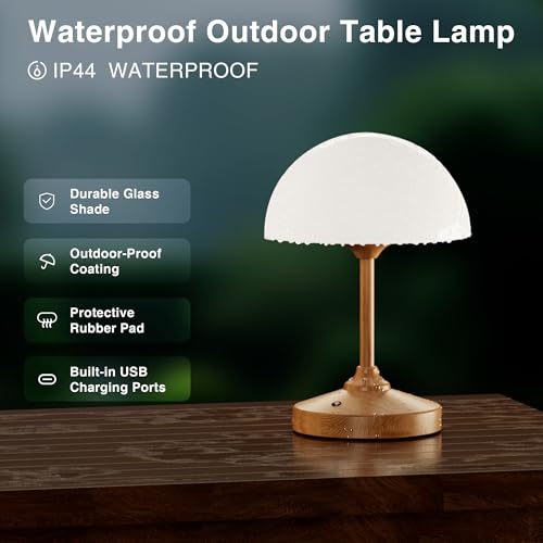 Mushroom Lamp Cordless Lamp Table Lamp