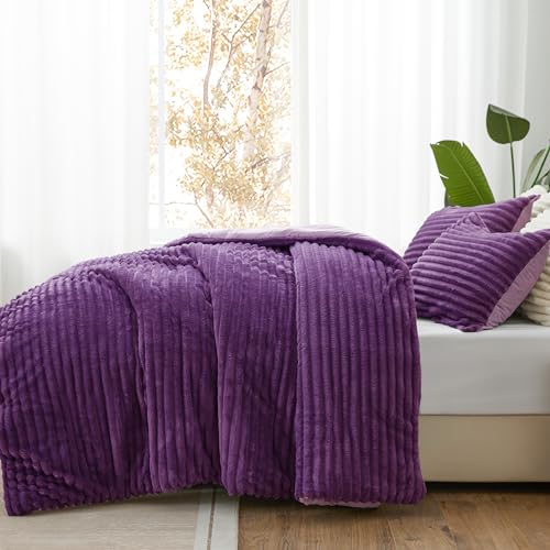 Fleece Queen Comforter Set