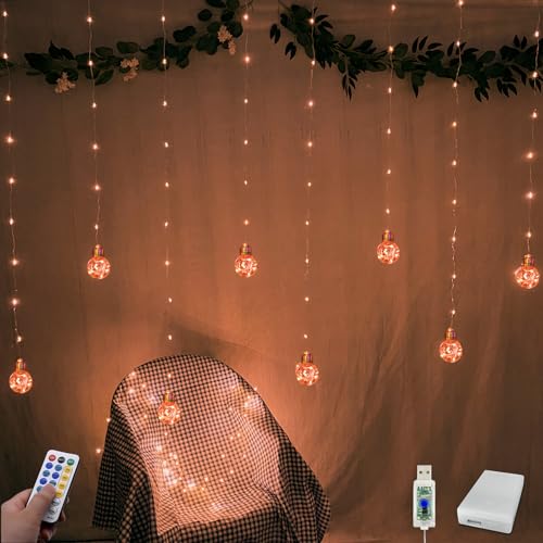 Wishing Ball Curtain Lights 9.8 x3.3 ft