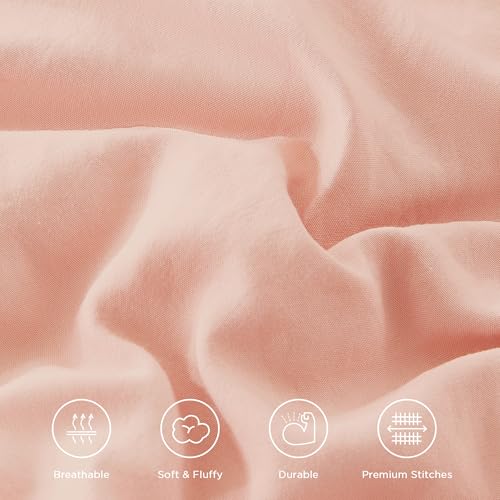 Blush Ruffle Full Size Comforter Set