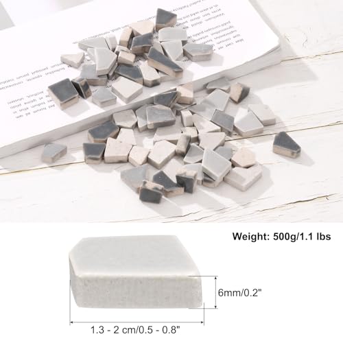 500g 1.1LB Irregular Ceramics Mosaic Tiles