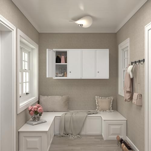 Wall Cabinet Metal Storage Cabinet with 2 Doors