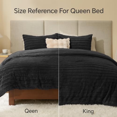 Faux Fur King Size Comforter Set
