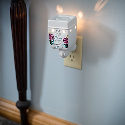 Grandma Garden of Love Ceramic Stoneware Electric Plug