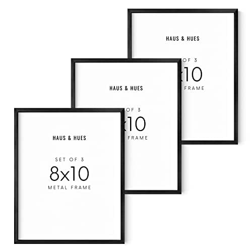 8x10 Black Metal Picture Frames (3 Count)