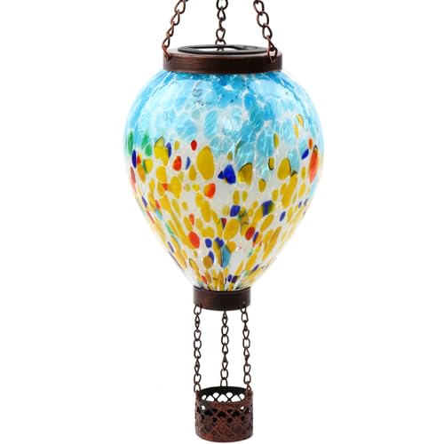 Solar Hot Air Balloon Glass Lantern