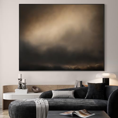 46"x60" Extra Large Framed Wall Art Golden Sunset Cloud