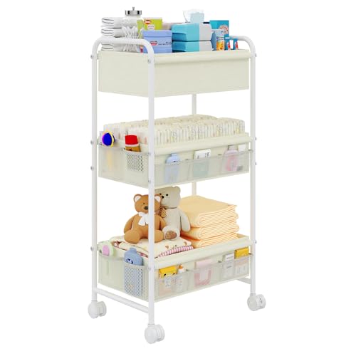 3 Tier Baby Diaper Caddy Cart Organizer