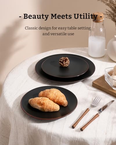 Venus Ceramic Plates and Bowls Sets (18 Count)