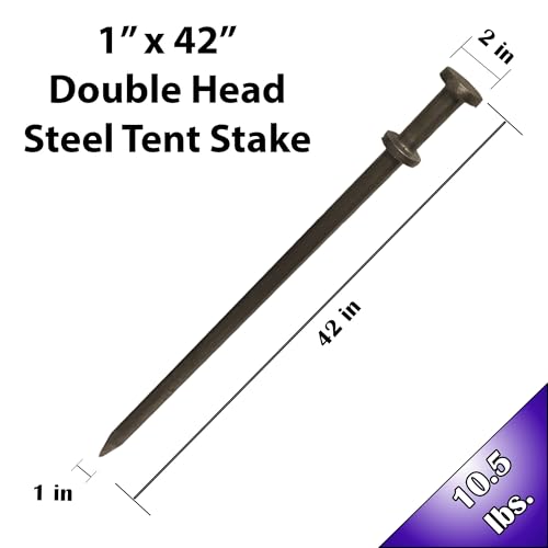 Heavy Duty Double Head Tent Stakes (4 Count)