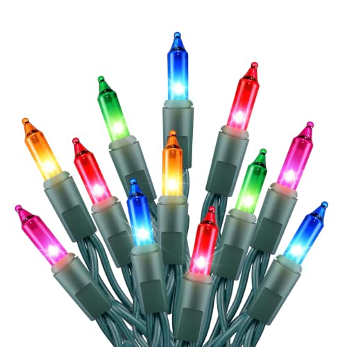 Clear Christmas String Lights 100 Counts 20 Feet Multicolor (20 Foot)