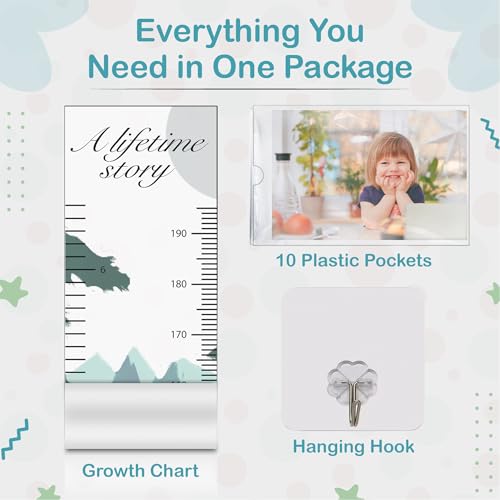 A Lifetime Story Growth Chart for Wall