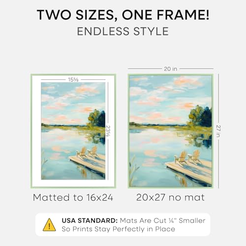 20x27 Green Picture Frame