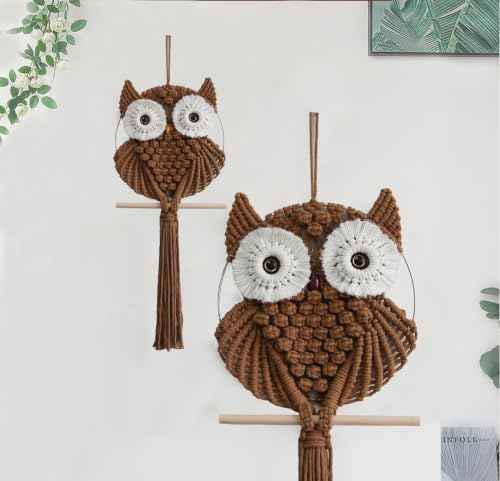 Owl Macrame Wall Hanging