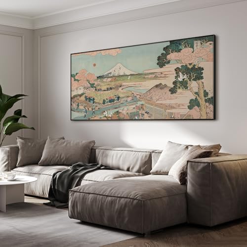 36"x72" Extra Large Framed Wall Art Japanese Ukiyo