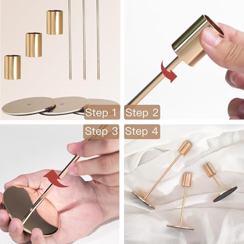 Gold Candlestick Holders (54 Count)