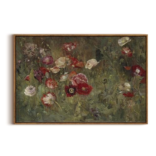 Framed Canvas Wall Art Vintage Decor