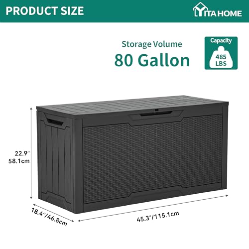 80 Gallon Outdoor Storage Box